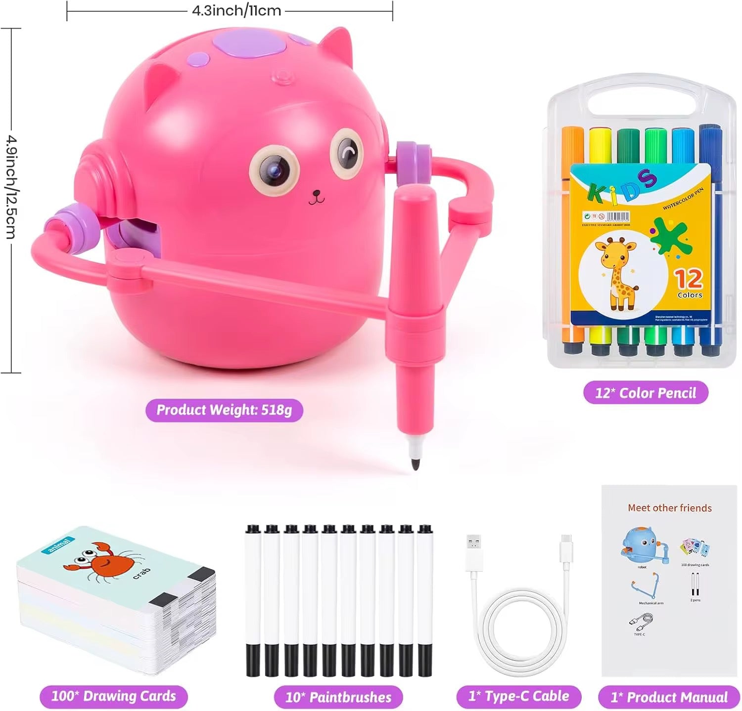 Smart AI Drawing Robot – Create Stunning Art in Seconds